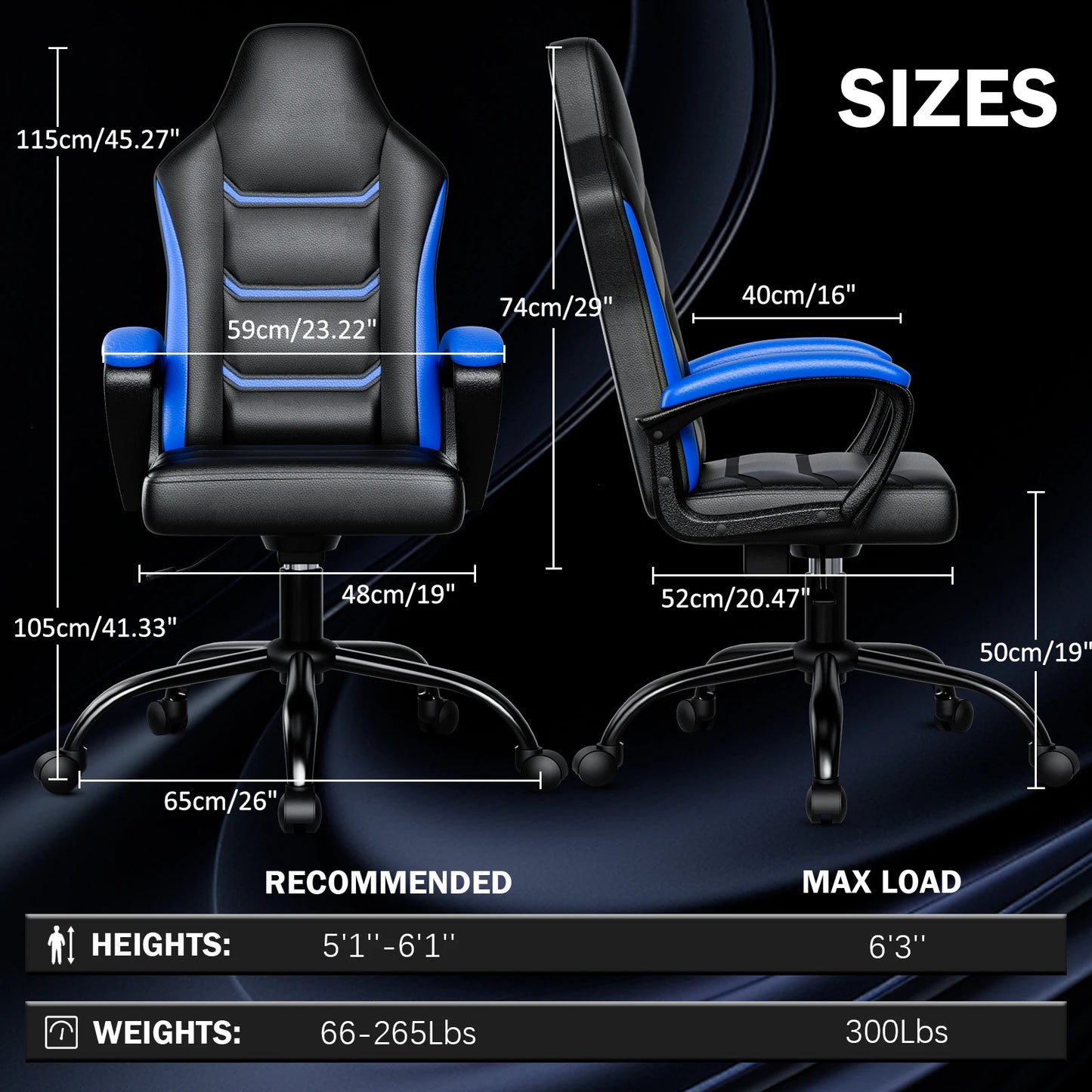 Gaming Chair | Comfy Swivel Seat | Home Office/Gaming Chair