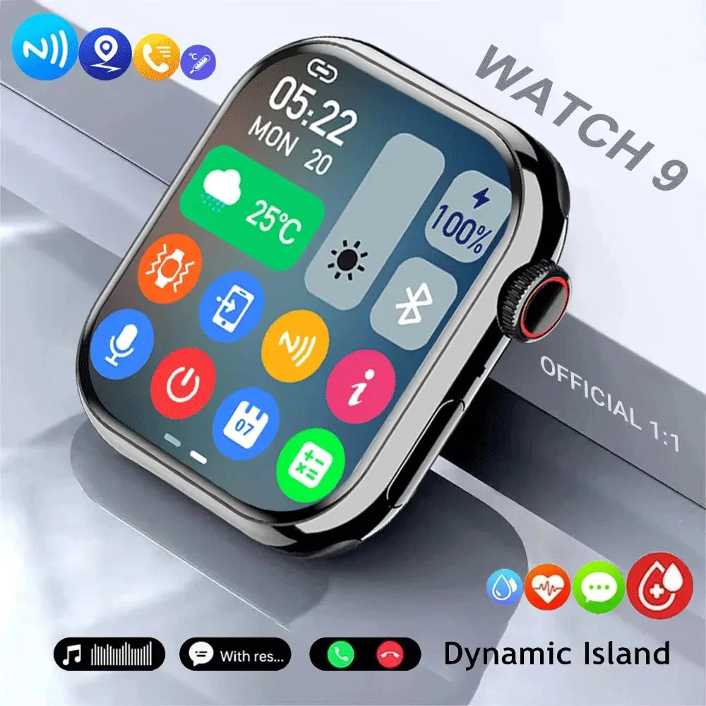 For Apple Original Watch 9 2.05" HD ScreenCustom Dial 500+ Wireless Charging